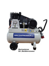 Compresseur à Piston 50L D'Air 2 Cylindre 10 Espèces Mobile Courant Alternatif