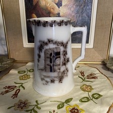 Ancien pichet Sarreguemines modèle Beranger marron