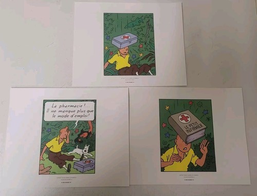 Lithographies extrait tintin - lithographies,
