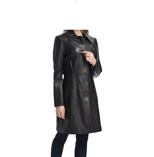 Manteau trench cuir - manteau,