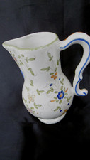 pichet porcelaine DF?  moustiers fait main