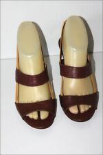 KARINE ARABIAN Sandales Tout Cuir Bicolore T 37 TBE