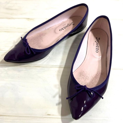 Repetto brigitte purple enamel - repetto,