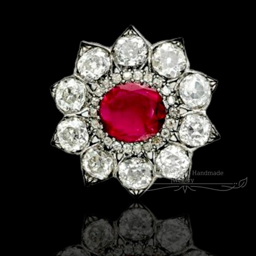 Broche style vintage argent - vintage, en