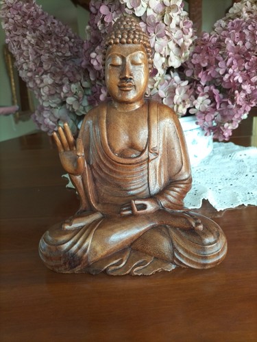 Statuette bouddha assis - statuette,