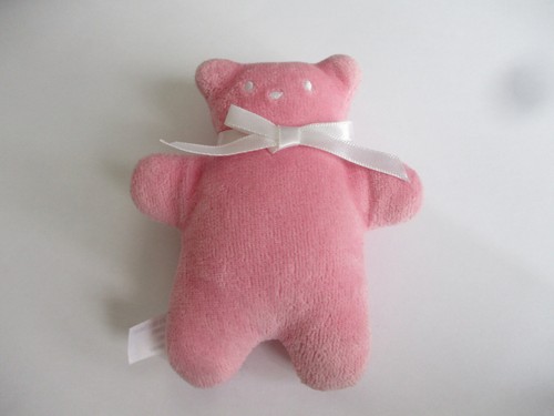 Peluche doudou petit ours - ours, rose