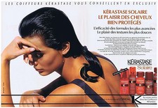 PUBLICITE ADVERTISING 094 1990 KERASTASE solaire (2 pages)