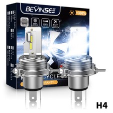 BEVINSEE 2x H4 LED Ampoules de