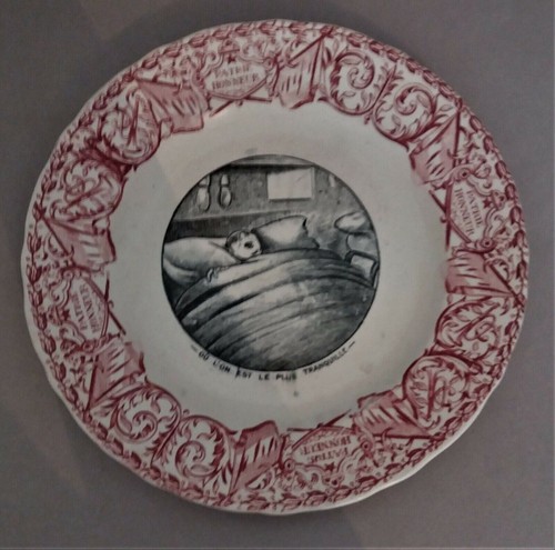 Assiette parlante thème l - assiette,