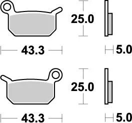 Plaquettes frein nitro - de,