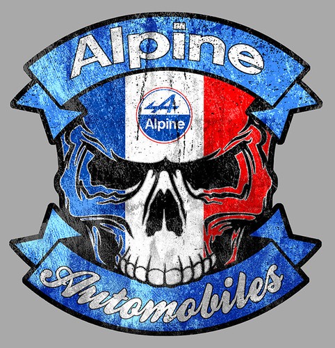 Alpine automobiles skull - alpine,