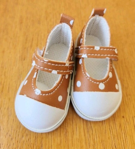 Chaussure marron pois - pois, 60mm