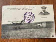Carte P. Début aviation monoplan Sommer pilote par KIMMERLING