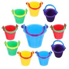  10 Pcs Friandises Pour Enfants Petit Seau Plastique Miniature Mini-seau