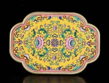 9,5 "Qianlong marqué émail