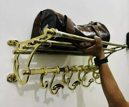 Porte manteau français doré - porte-manteau,