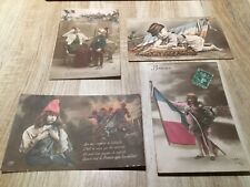 LOT DE 4 CARTES POSTALES