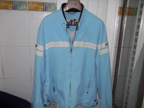 Blouson moto axo bleu ciel - moto,