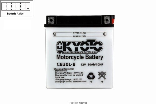 Batterie moto yb30l 12v - batterie,