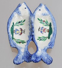 ravier double: céramique