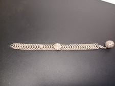 bracelet argent massif femme Maille Ancienne 1900