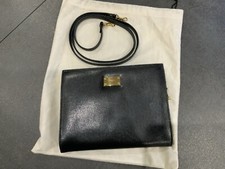 Pochette / Sac à Main de soirée cuir noir « Pourchet Paris »