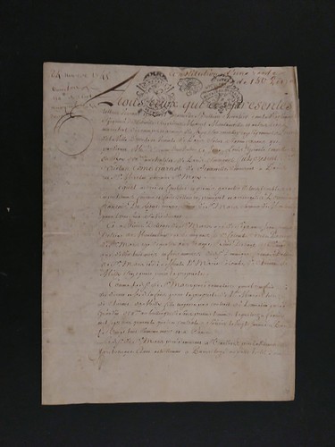 1745 parchemin constitution - 1745,,