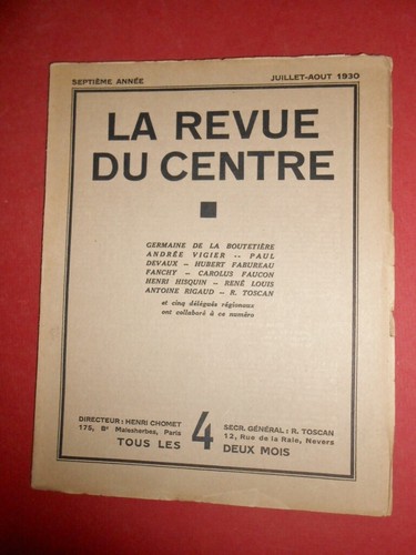 Revue centre juillet - la,