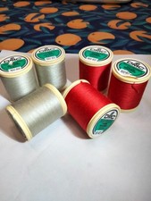 mercerie - lot de 6 bobines de fil coton NV 40  DMC pour couture et broderie