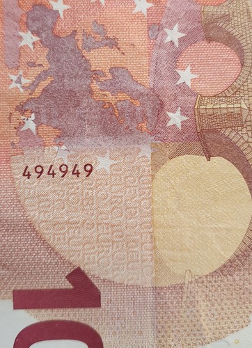 Billet euros numéros - billet,
