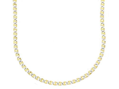 Chaîne jaune et blanc - or,