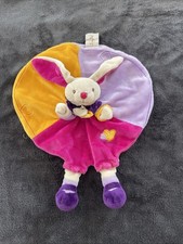 DOUDOU PLAT LAPIN MAUVE VIOLET