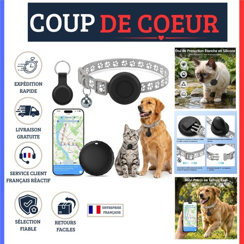 Traceur gps chat chien sans - traceur,