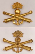 Plaque de Shako artillerie de Marine 1872 Second Empire