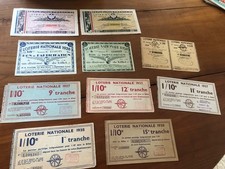 10 billets de loterie