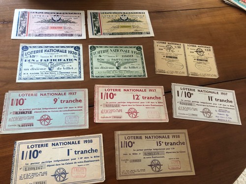 Billets loterie - 10,