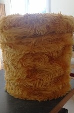 pouf coffre vintage moumoute