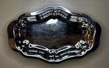 Plat creux ovale en inox 18/10 vintage cuisine art de la table déco rétro