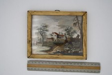 Mini Aquarelle 19ème Siècle (sous verre )