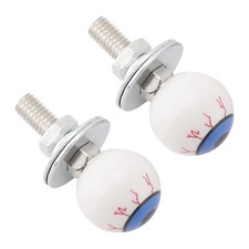 Paire Vis Plaque Immatriculation Moto Et Écrous Plastique eyeball Custom