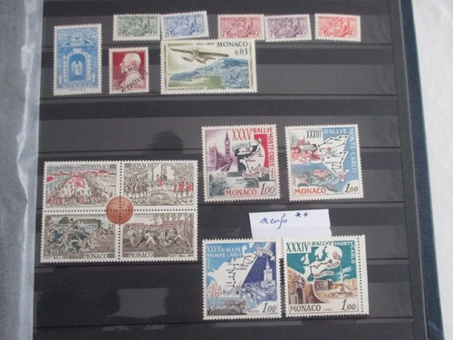 Lot timbres monaco - de,
