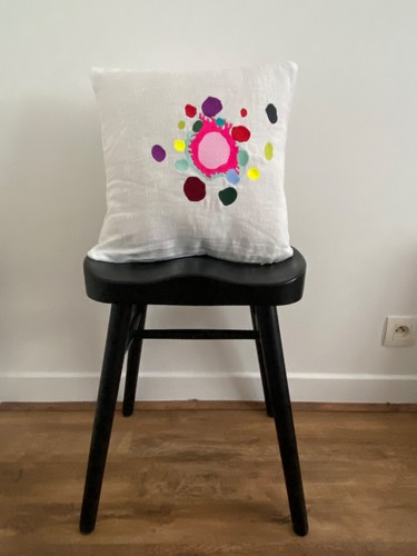 Housse coussin lin - housse, en
