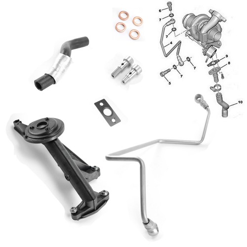 Kit montage turbo compresseur - turbo,