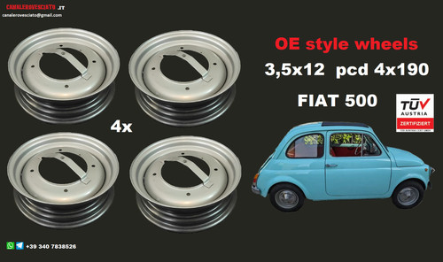 Kit jantes pour - 4, fiat