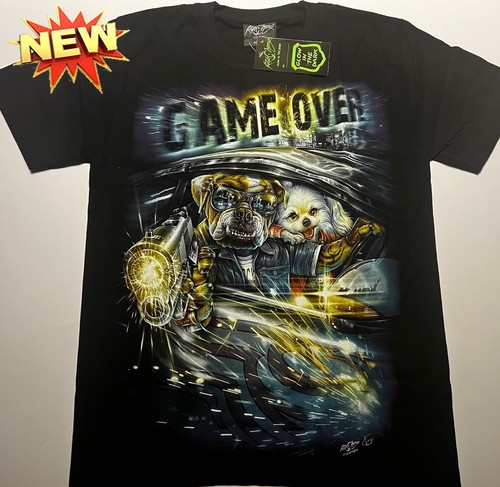 Rock chang print game over - game, dog