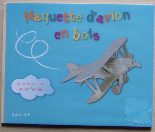 Maquette enfant bois avion - bois,