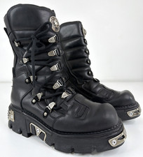 New Rock Reactor Black Leather