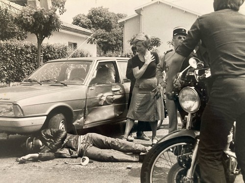 Originale photo accident - accident, moto