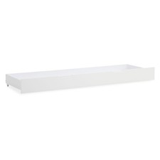 Tiroir de Lit Boîte rangement pour lit avec roulettes blanc en Bois Homestyle4u