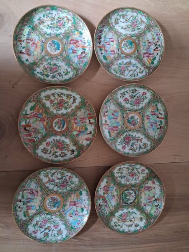 Lot assiettes porcelaine - lot, 6